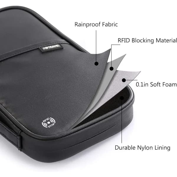 Matkalaukku Perhe Passikotelo RFID-suojattu Matka Tee