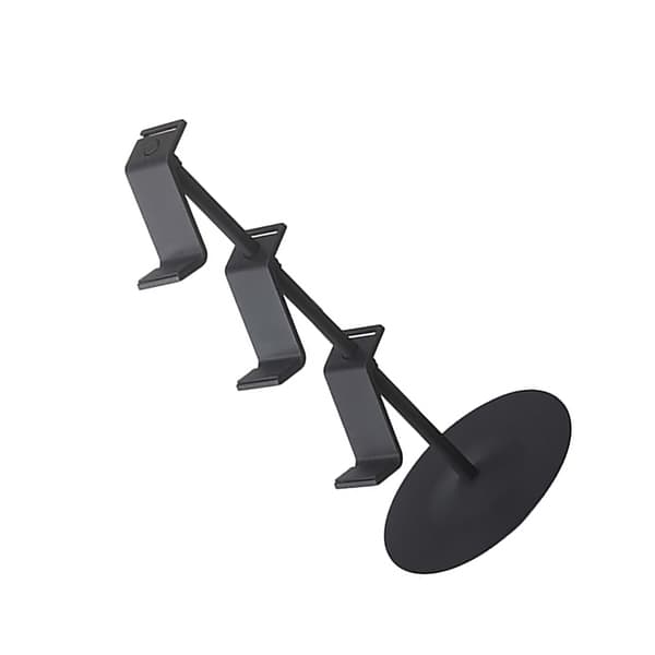 3-lags spilcontrollerholder hul hovedtelefon spilkonsol controllerholder stativ arrangør til XBOX sort