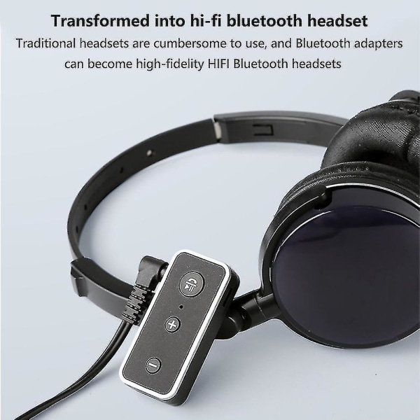 Bluetooth 5.0 Audio Bilsett Mottaker, Bærbar Trådløs Lydadapter 3,5 Mm Aux