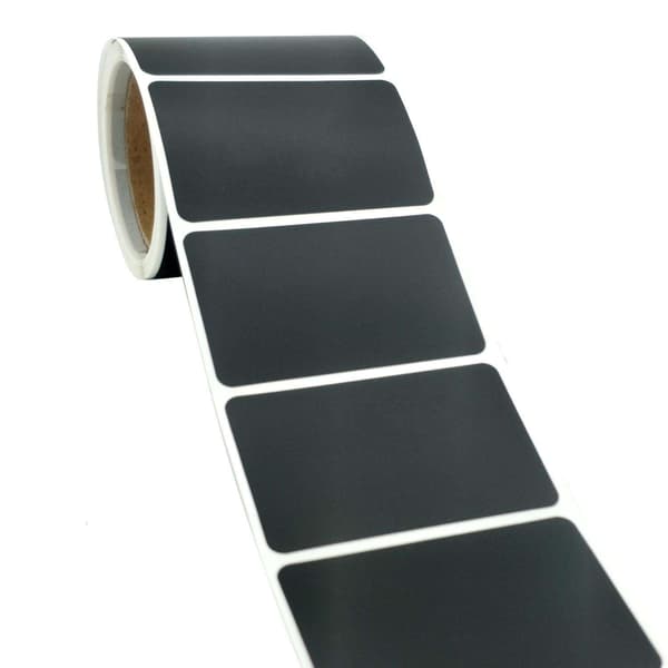 120-pack Blackboard Labels Chalkboard Labels Jars + Pen Svart black
