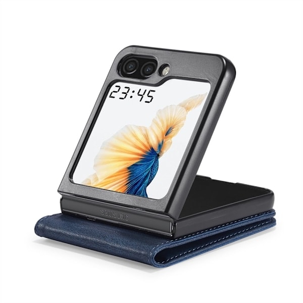 LC.IMEEKE Galaxy Z Flip 6 Cover med Kortlomme Blå