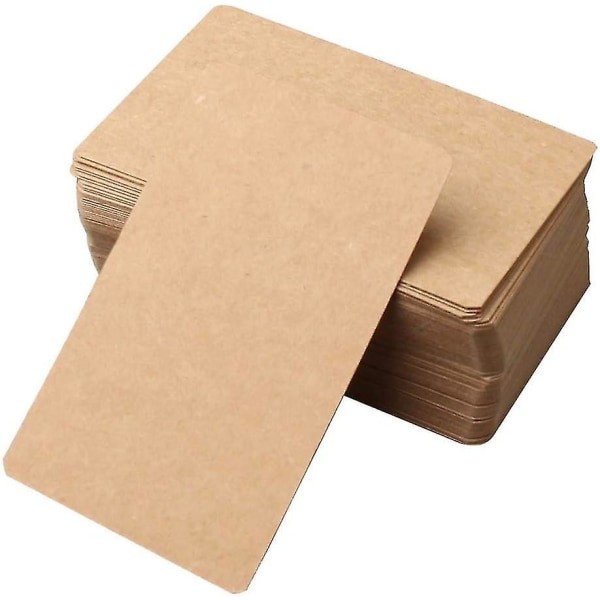 100 Kraft Cards, Brown Message Cards Eco-friendly Kraft Cards For Diy Graffiti, Message