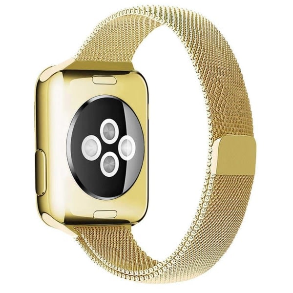 Smal Apple Watch Milanese Mesh Armbånd 38/40/41 Gull - Perfekt gull