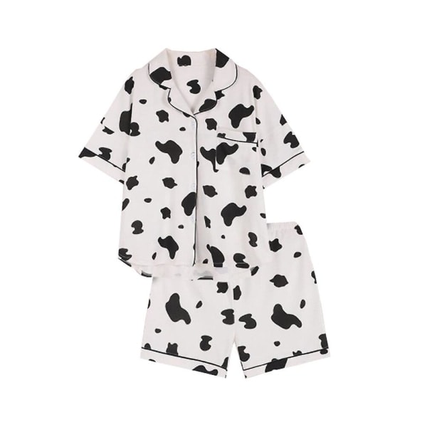 1 Set eativa Ko-mönstrad pyjamas, kortärmad, nattkläder, byxor, set 66X46CM 66X46CM