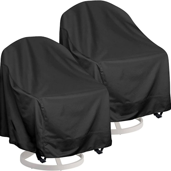 Outdoor Swivel Lounge Chair Cover 2 Pack, Tear-Resistant, UV Resistant, Waterproof for Furniture Covers