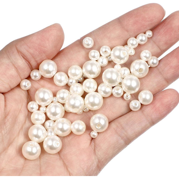 Glasperleperler Mellemrumsperler Til Smykkefremstilling - 1890stk (4/6/8/10mm)