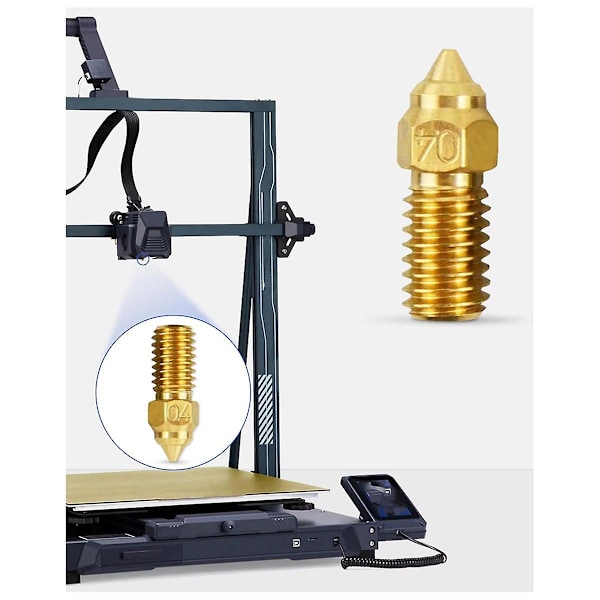 10 st Fit For Elegooneptune 4 Seriesmunstycken 3d-skrivardelar Högtemperatur 0,4 mmmunstycken Kit Fit