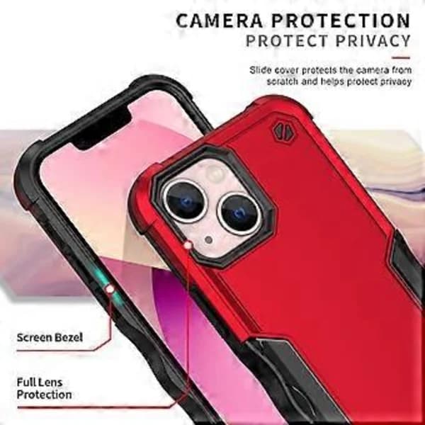 Hård PC + Blød TPU Skridsikkert Bagcover til iPhone 15[CO]