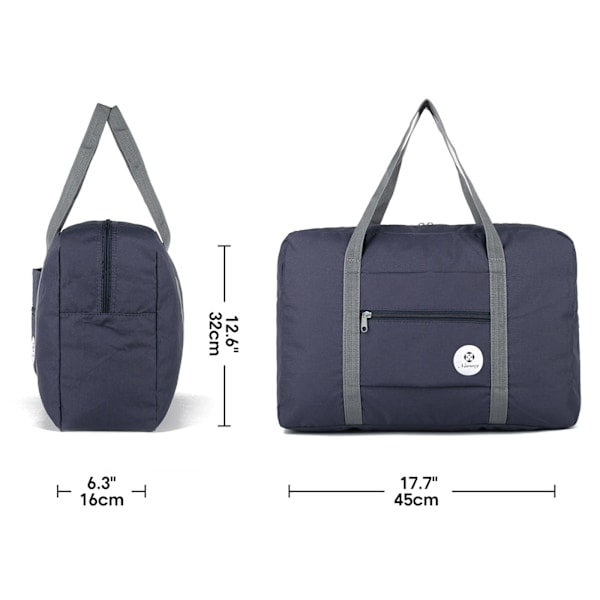 Easyjet Airlines Kabinetaske 45x36x20 Under Sædet Sammenfoldelig Rejsetaske Holdall Tote Carry on Bagage Overnatning for Kvinder og Mænd 25L