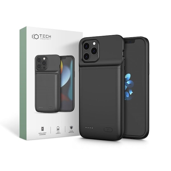 Tech-Protect 4800 mAh Powercase iPhone 12 / 12 Pro Musta