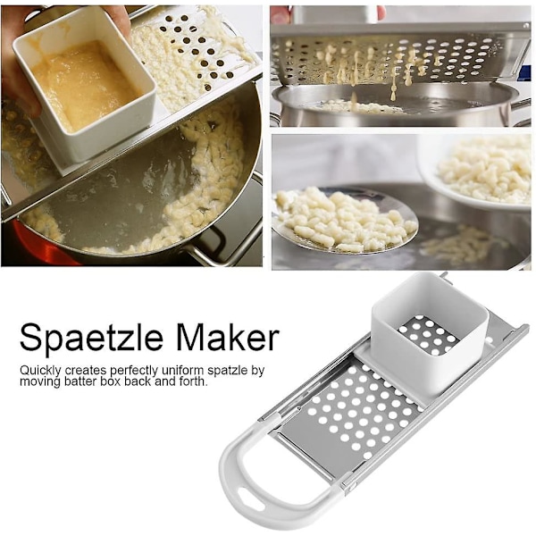 Køkken Spaetzle Maskine I Rustfrit Stål Til Fremstilling Af Pasta, Dumplings Og Nudler