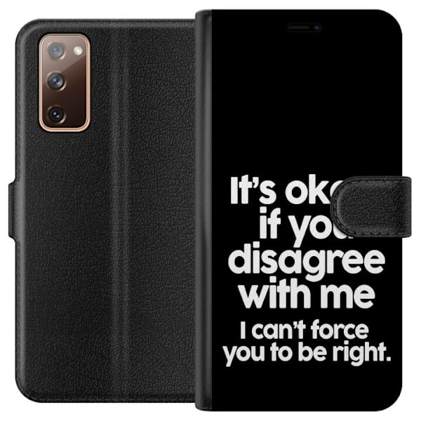 Samsung Galaxy S20 FE Pung Etui Tekst
