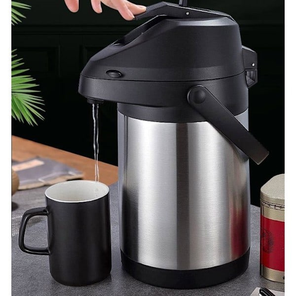 ®RisingFF Termokande til Kaffe, Dobbeltvægget Rustfri Termos, 12 Timers Varmebevarelse, 1,8 Liter Te.