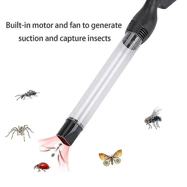 Bug Spider Fly Pest Insect Catcher Trap Humane Vac Led Lighting No Kill Portable,vacuum Bug Catcher Spider And Insect Catcher Trap With Led Light, Bug