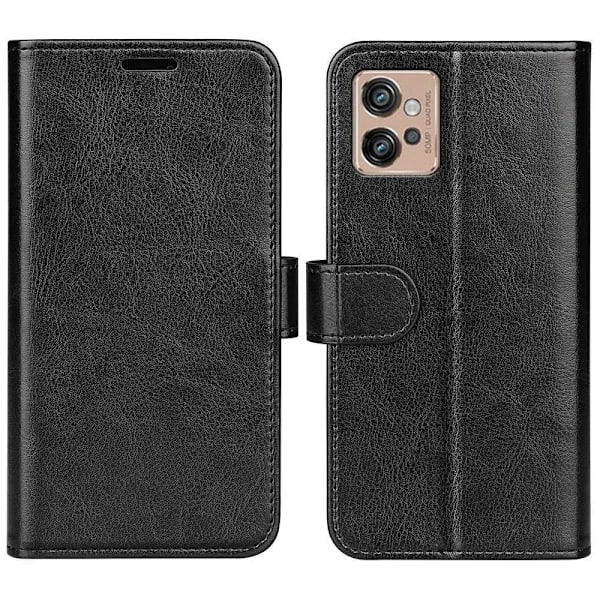 Motorola Moto G32 Etui Crazy Horse Læder Sort