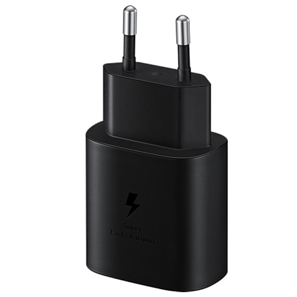 25W SAMSUNG Snabbladdare USB-C med kabel, svart