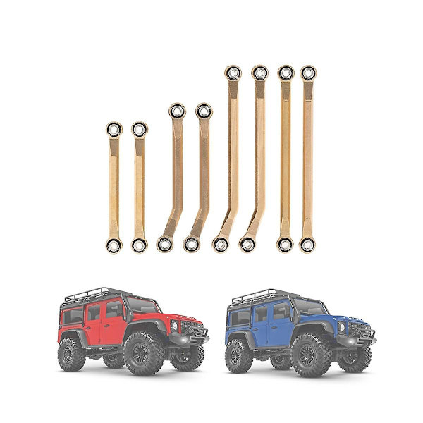8 st mässingslänkar med hög frigång för Trx4m 1/18 Rc Crawler Car uppgraderingsdelar