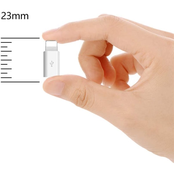 USB adapter för iPhone till adapter, laddning av telefonomvandlare, 3 st