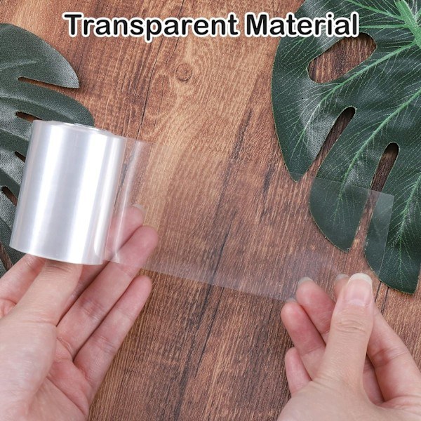 Kakaokrage, 2-pack Transparent Kakförpackningstejp, Återanvändbar Transparent Kaktejp 6cm*10m