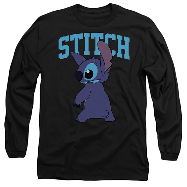 Lilo & Stitch Unisex Voksen Klassisk Pose T-shirt S Sort Black S