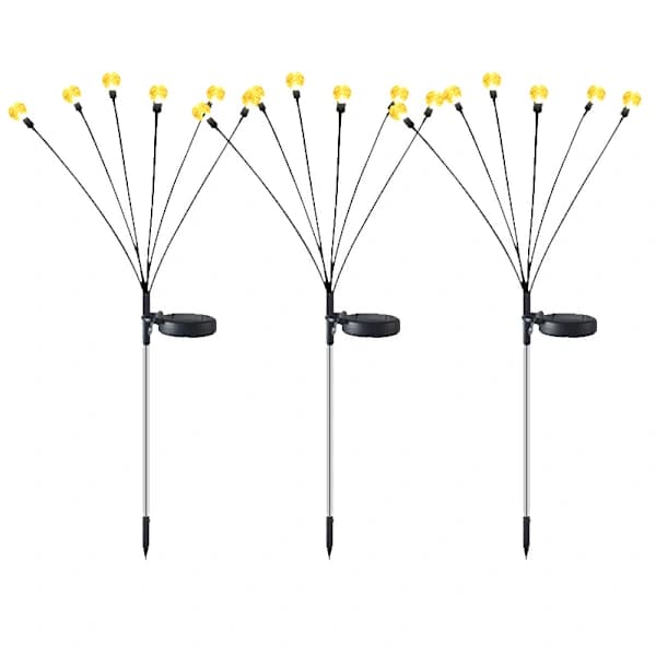 Solcellslampa med 6 Eldflugor LED Golvlampa[CO]