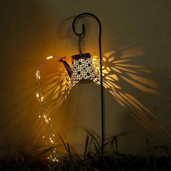 Solar Vattenkanna Lampa Utomhus Trädgårdslampor Brun brun