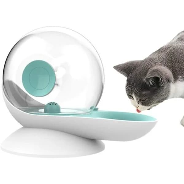 Katte- og hundevandfontæne transparent 2,8L 1 stk. blå[CO]