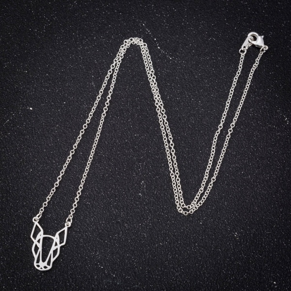 Personligt hänge halsband i rostfritt stål för små djur