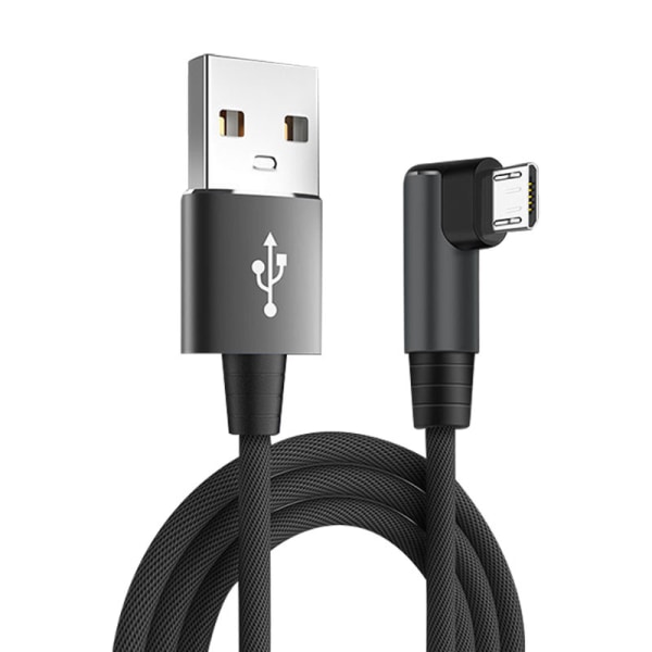 2 m hållbar kompatibel mikro-USB-kabel i metall