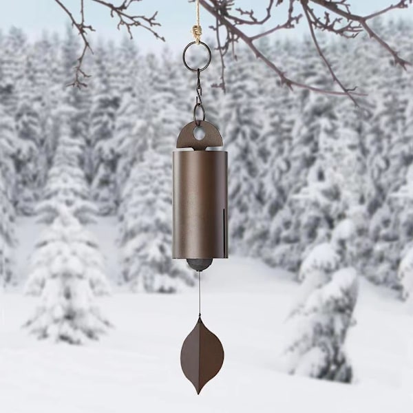 Vindklokker Heroic Windbell Antikk Kobber Medium Nydelig Resonans Serenity Vindklokke, Utendørsdekor for Hage, Terrasse, Veranda