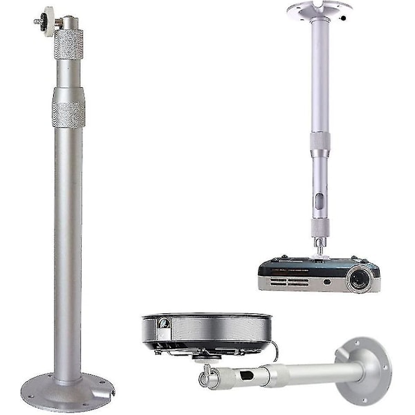 Projektor Tak- och Väggfäste 20-40cm Projektorhängare Väggfäste Roterbar Aluminiumlegering Takfäste