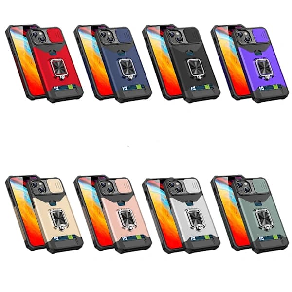 Liukuva Camshield Korttipaikka Puhelinkotelo iPhone 14 Pro Maxille[co]