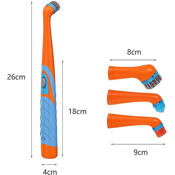 Husholdningsrengjøringsbørste, elektrisk rengjøringsbørste oscillerende rengjøringsverktøy,