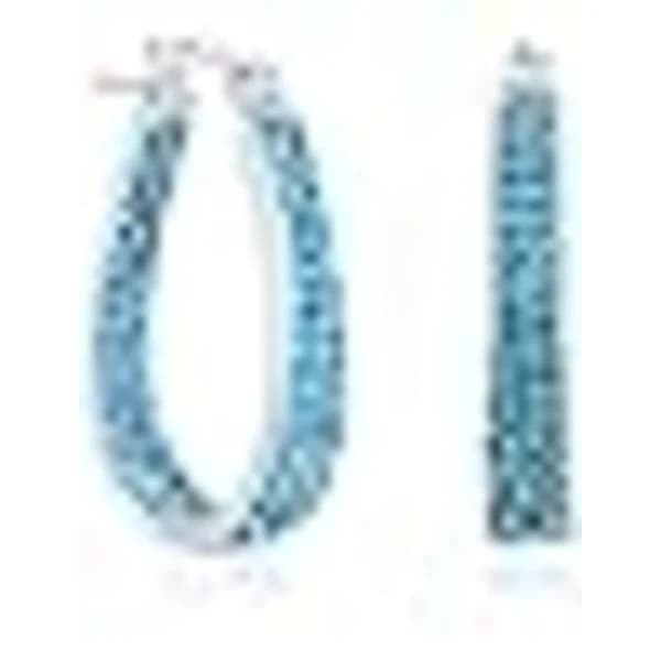 Krystalløredobber - Sølvbelagte Innvendige Ovalformede Høy[CO]