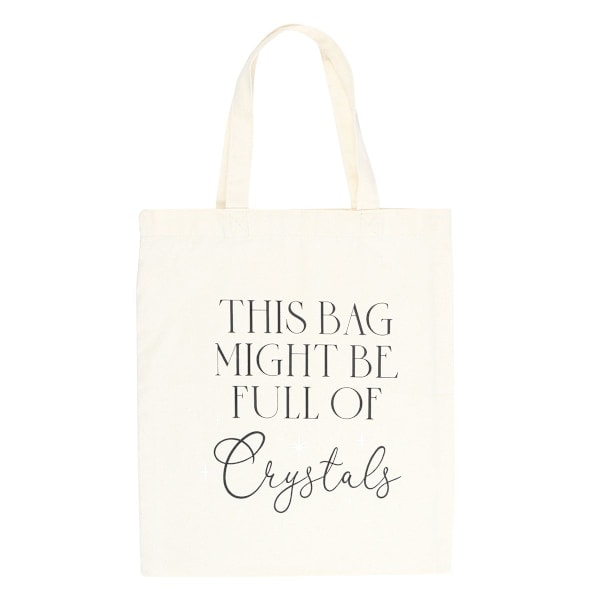 Something Different Full Of Crystals Bomull Tote Bag One Size Svart/Vit One Size