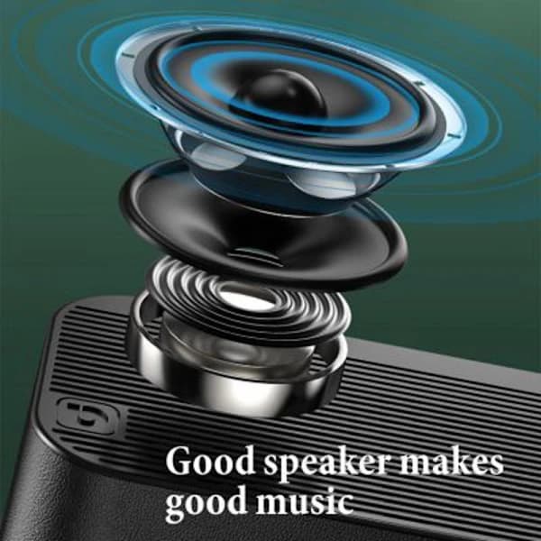 Herätyskello Bluetooth-kaiuttimella iPhone- ja Android-puhelimille, yövalo ja LED-näyttö (musta)[CO]