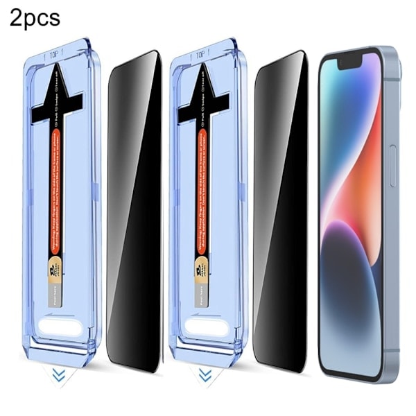 iPhone 14 Plus/13 Pro Max 2-PACK Skärmskydd Härdat Glas Sekretess