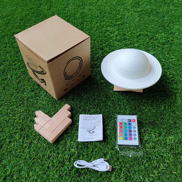Saturn LED Ambient Light Moonlight 16 Colors Remote Control