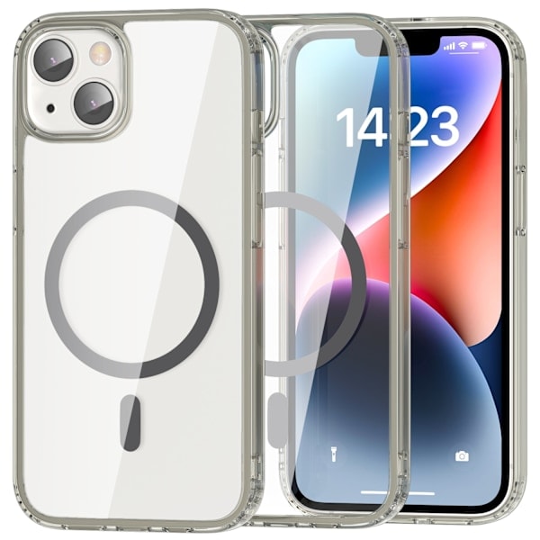 ColorPop iPhone 14 Cover CH MagSafe Transparent/Titanium