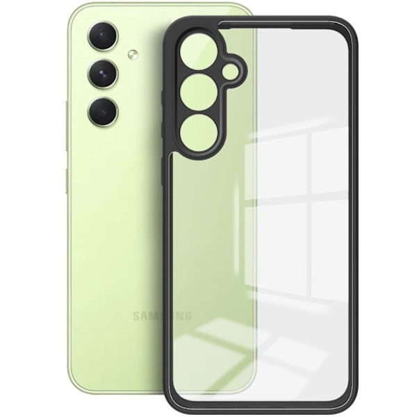 IMAK Galaxy A55 5G Cover Hybrid HD Sort/Transparent