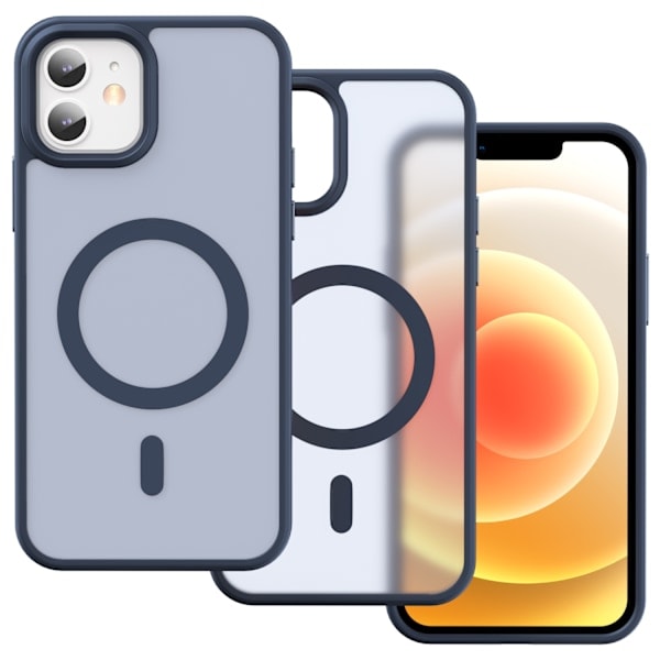 ColorPop iPhone 12/12 Pro Kuori CH MagSafe Matt Tumman Sininen