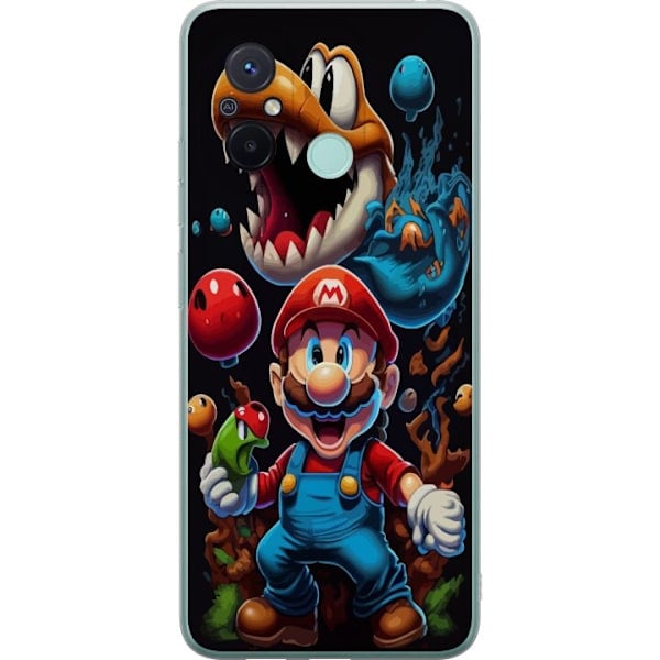 Xiaomi Redmi 12C Transparent Skal Super Mario