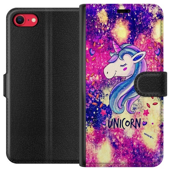 Apple iPhone 7 Pung Etui Unicorn Enhjørning