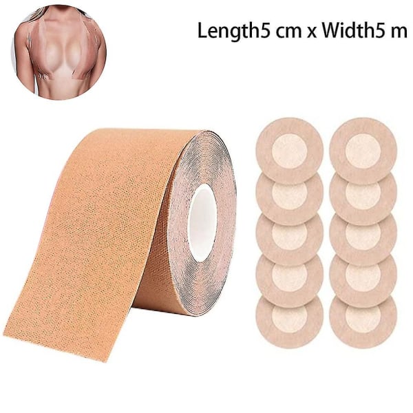 Body Tape til kvinder - klæbende push up bh-tape 5cm*5m