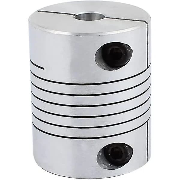 8 mm til 10 mm Akselkobling 19 mm Længde 25 mm Diameter Trinmotorkobling Aluminiumlegering Ledkontakt til 3D-printer CNC-maskine DIY Encoder[co]