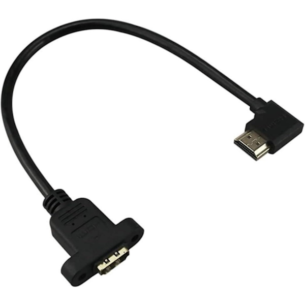 90 graders HDMI-kabel, guldpläterad HDMI 1.4 hane till HDMI hane kabel, stödjer 1080P HD 3D dator Set Top Box projektor TV PS3/4(30cm,UP+Down+Left+Rig