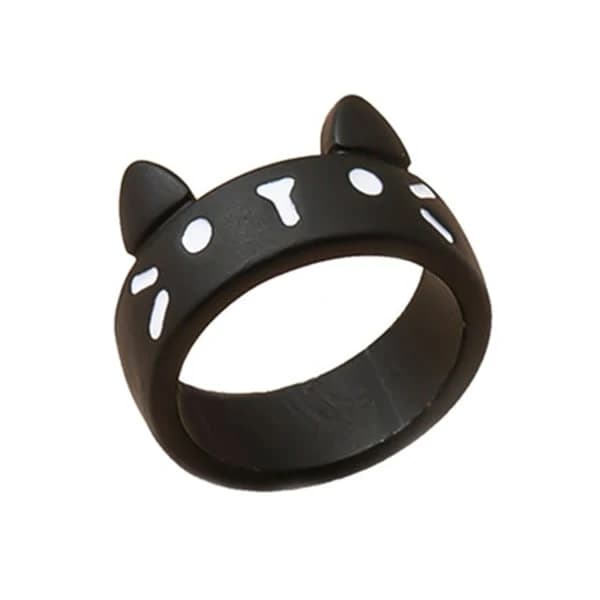 Fashion Sort Killing Ring Anime Ring Cosplay til Kvinder Mænd Børn Halloween Gave Ringe Søde Smykker til Kat Ring Pa[co]