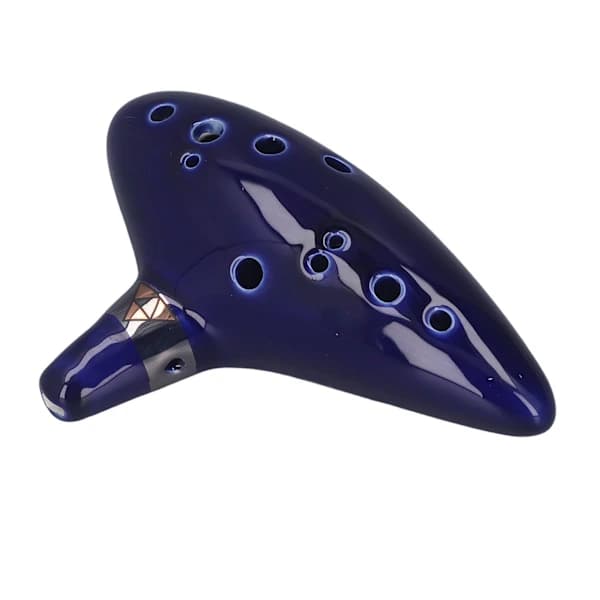 12 Hullers Alto C Keramisk Ocarina Instrument Sæt med Håndtag og Noder[co]