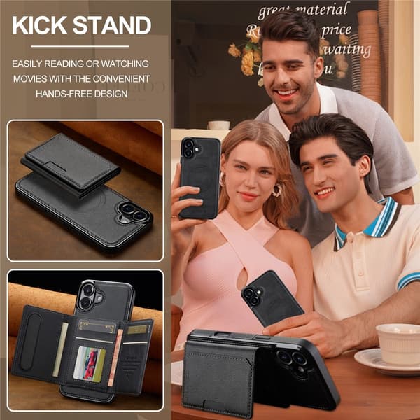 iPhone 17 LC.IMEEKE L5 Cover - Sort Svart black