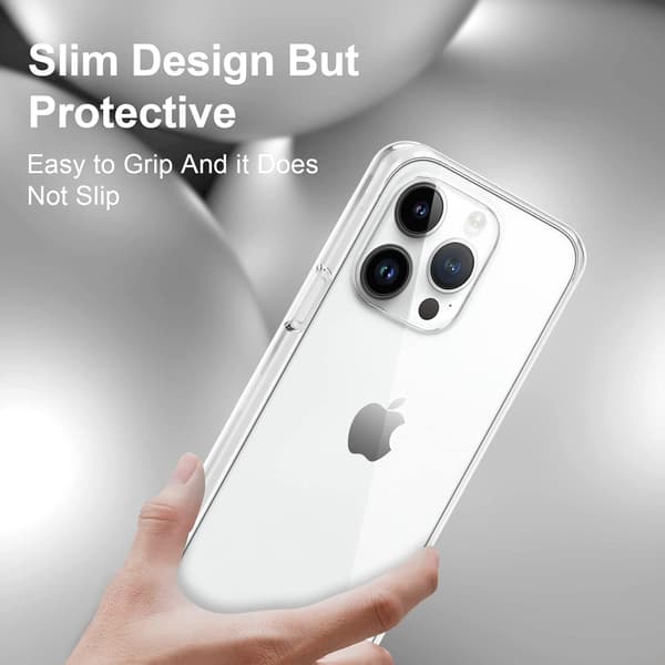 iPhone 14 Pro Case, Silicone TPU Clear Film Case, Shockproof iPhone 14 Pro Case 6.7 inch